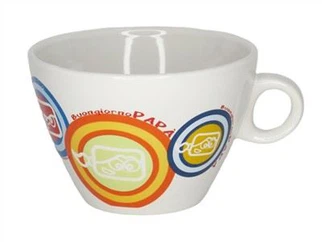 Caneca de sopa de cerâmica boca grande