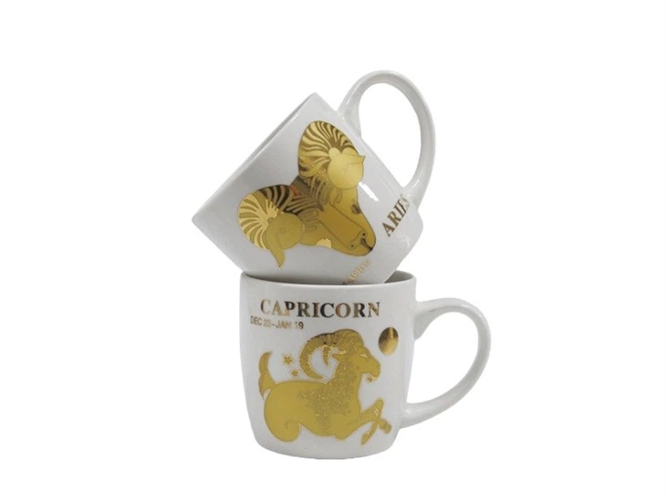 Printing Gold Design Porcelain Coffee Cup