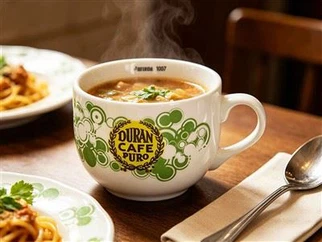 Caneca de Sopa Grande de Cerâmica