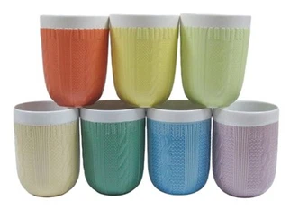 Caneca de cerâmica para acampamento